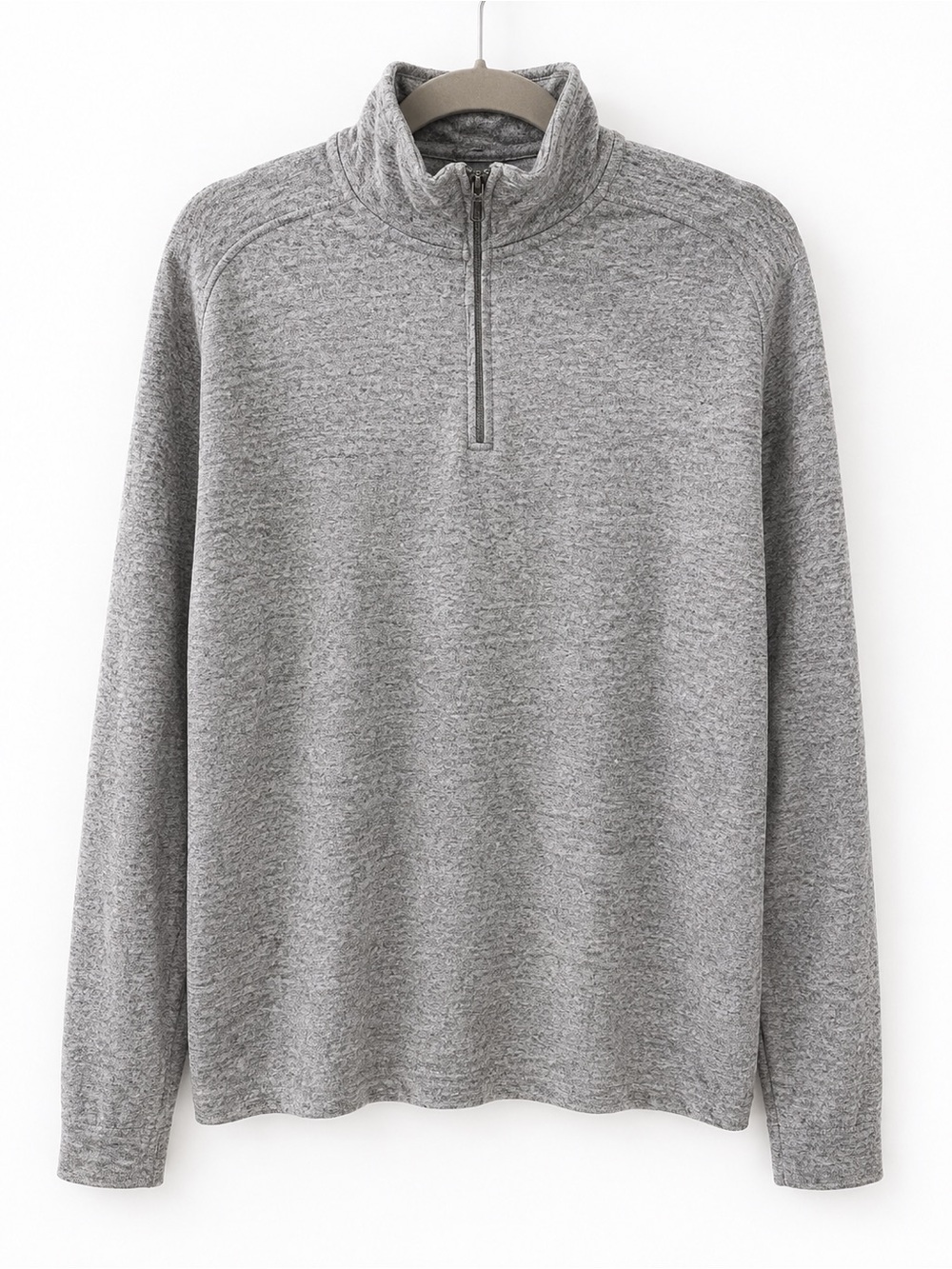 J. Crew Men’s Half-Zip Knit Sweater in Taupe